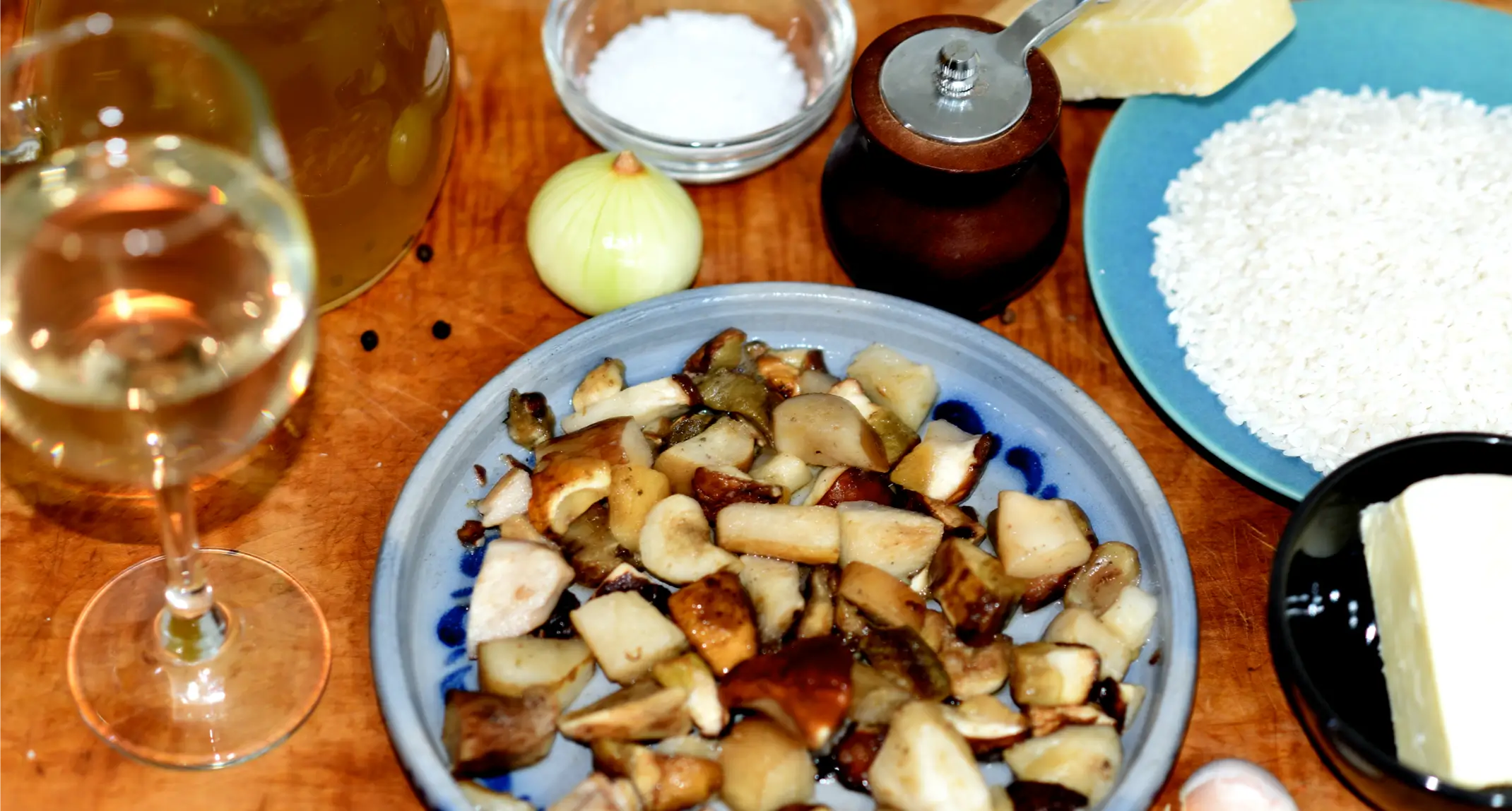 Porcini Mushroom Risotto ingredients